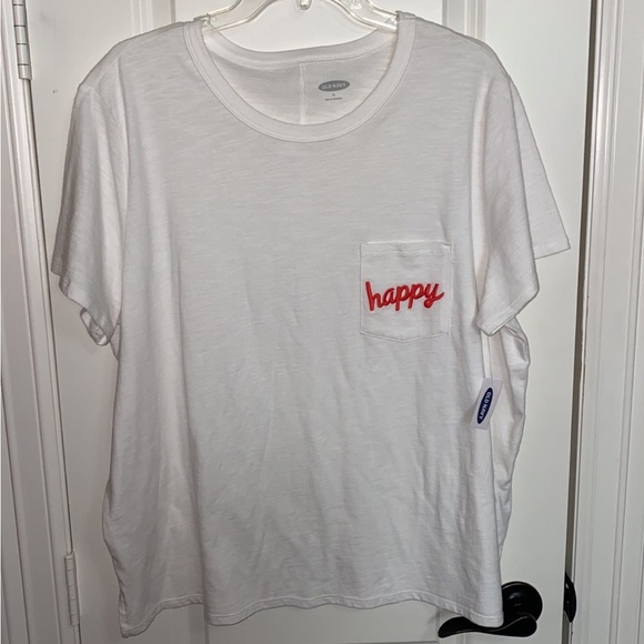 NWT Old Navy Happy Pocket TShirt Women’s size: XL - Picture 1 of 9